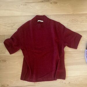 Abercrombie & Fitch Deep Red Turtleneck Sweater